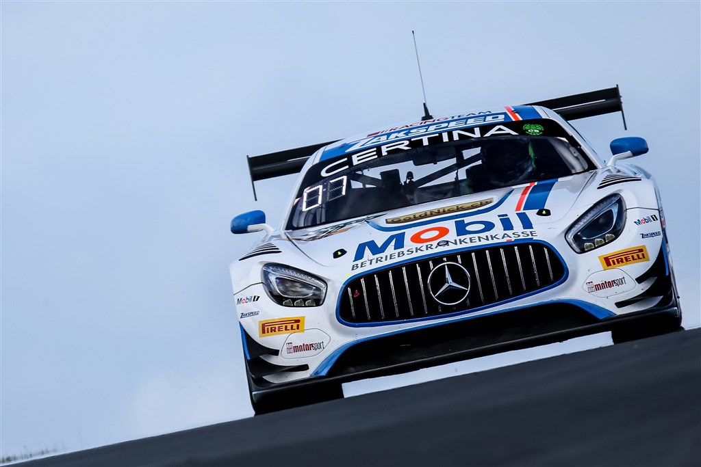 Det er denne Mercedes AMG GT3, Nicolai Sylvest styrer i weekenden